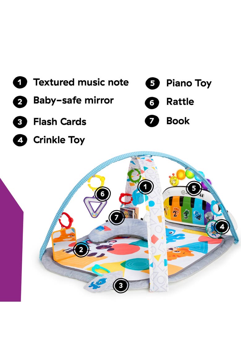 4-in-1 Kickin' Tunes Music and Language Discovery Play Gym, Alternate, color, Multicolored