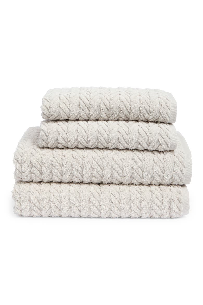 Seville 4-Piece Cotton Towel Set, Main, color, MARBLE