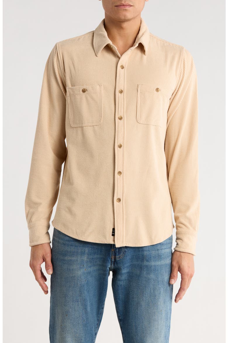 Mason Corduroy Twill Button-Up Shirt, Main, color, GINGER ROOT
