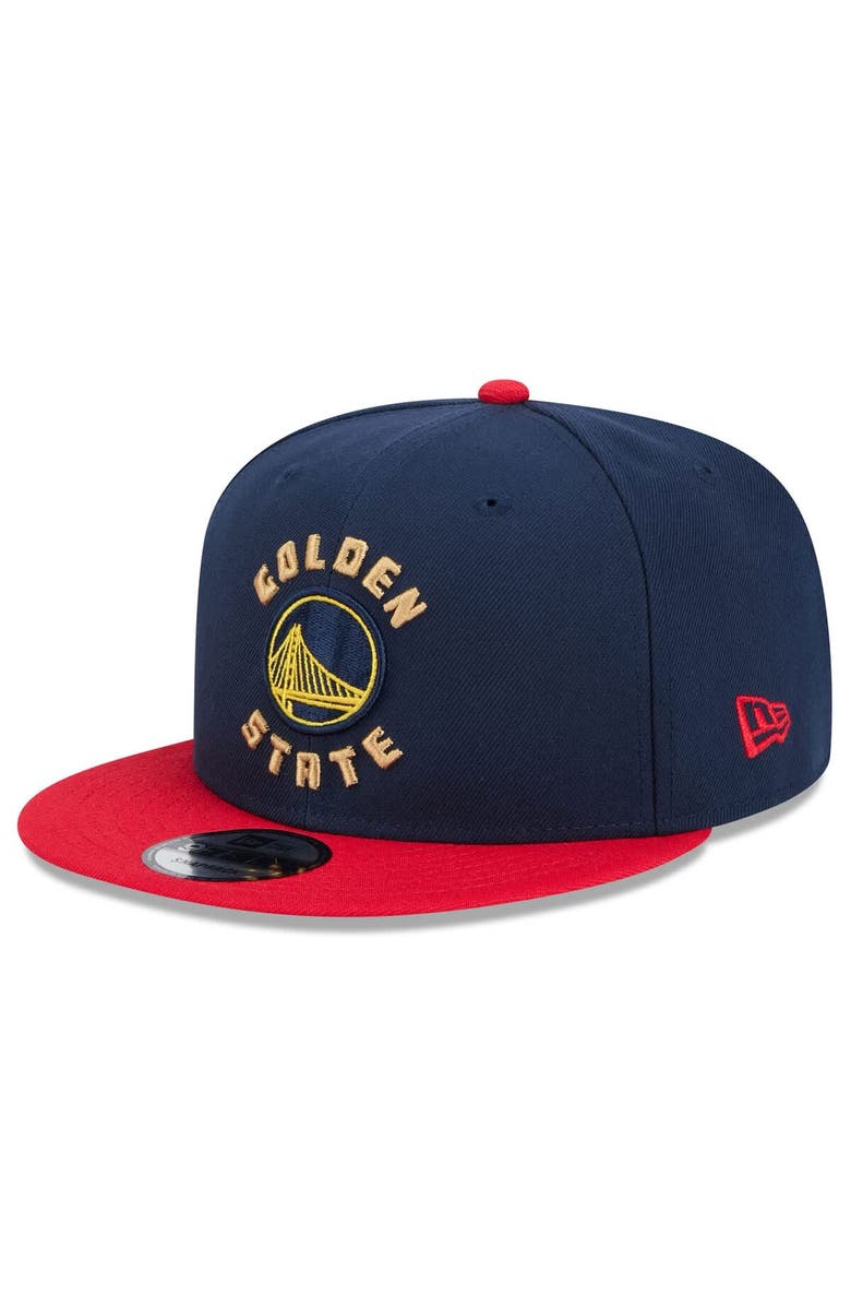 New Era Men's New Era Navy Golden State Warriors 2024/25 City Edition 9FIFTY Snapback Hat, Alternate, color,
