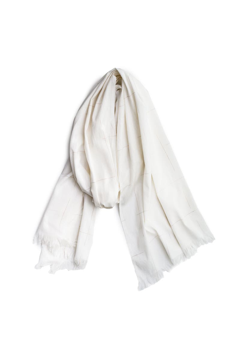 Others Trade for Hope Scarf White Crosses, Main, color, White