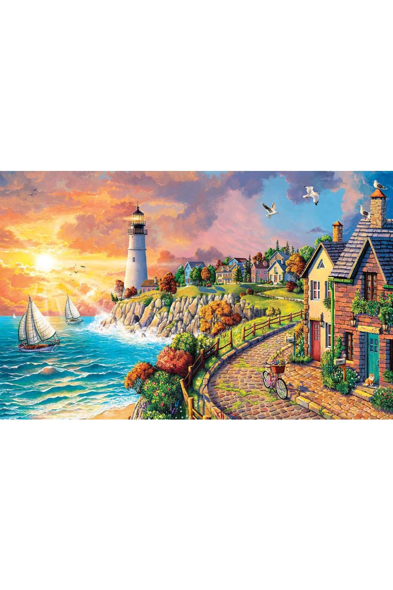 Lighthouse by the Sea 550 piece Jigsaw Puzzle for Adults, Alternate, color, Multicolor