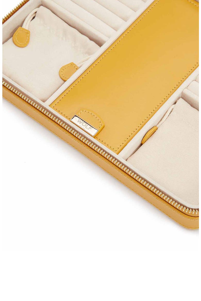 Large Maria Zip Jewelry Case, Alternate, color, MUSTARD