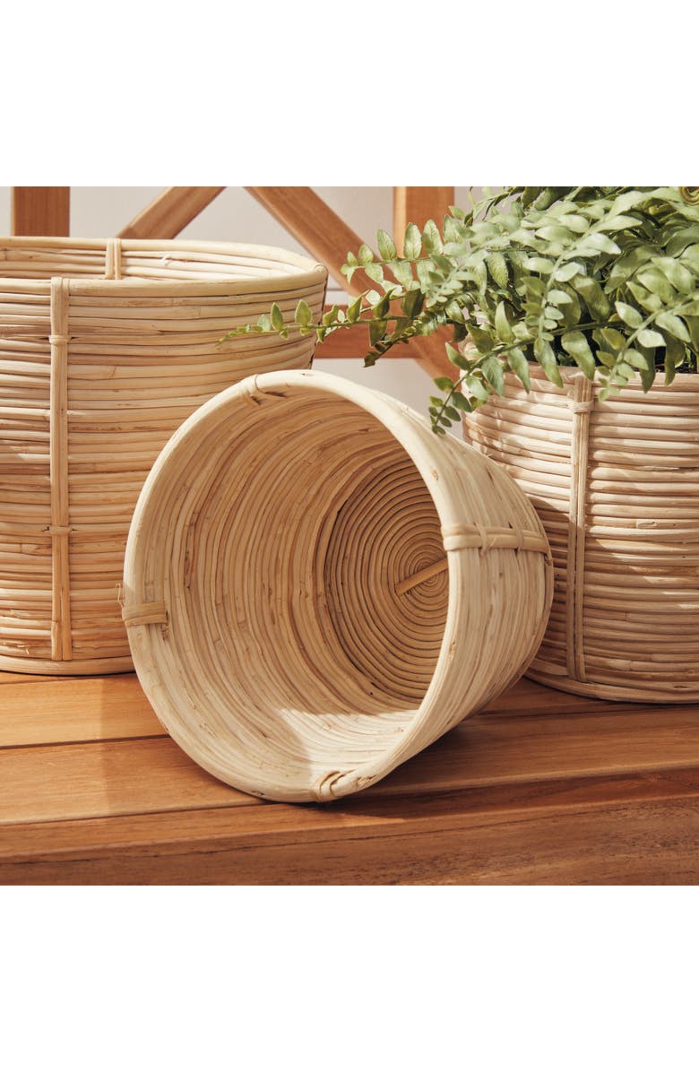 Napa Home & Garden Cane Rattan Mini Round Baskets, Set Of 3, Alternate, color, 