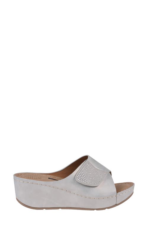 Gc Shoes Annora Wedge Sandal In Silver