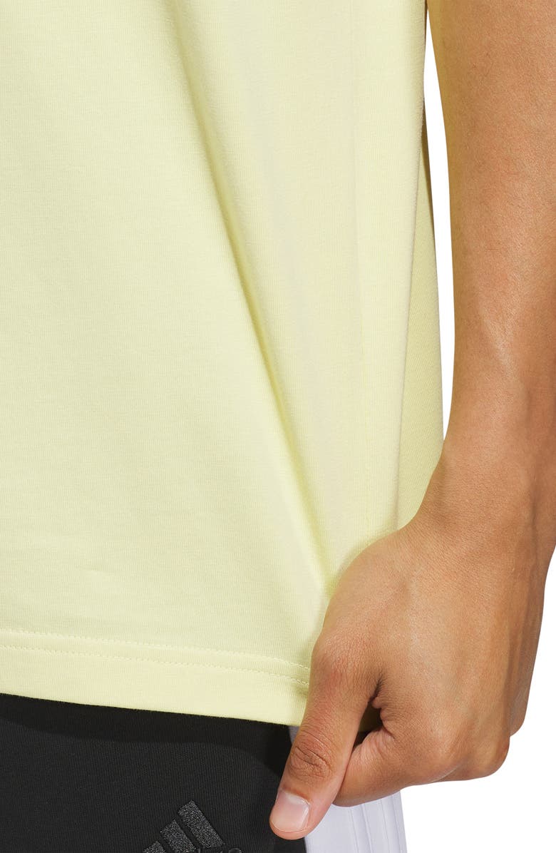 adidas 3-Bar Logo Pocket T-Shirt, Alternate, color, Powder Yellow