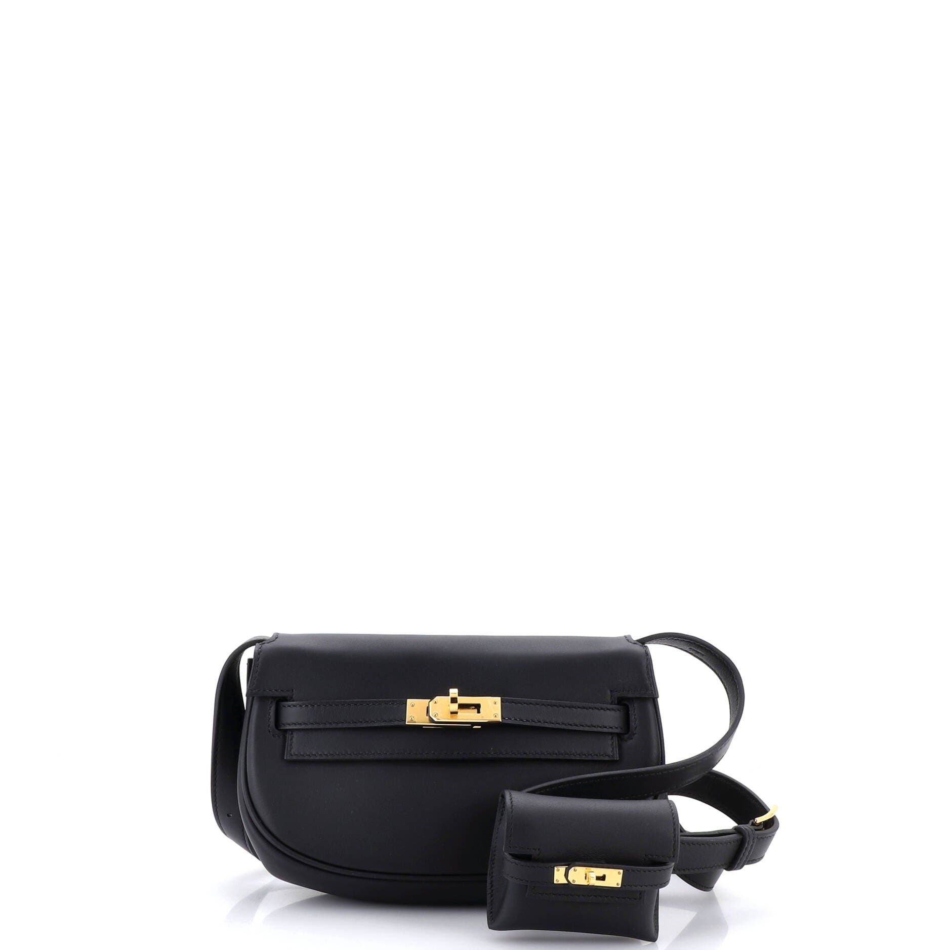 Pre-Owned Hermes Kelly Moove Bag Swift, Main, color, Noir