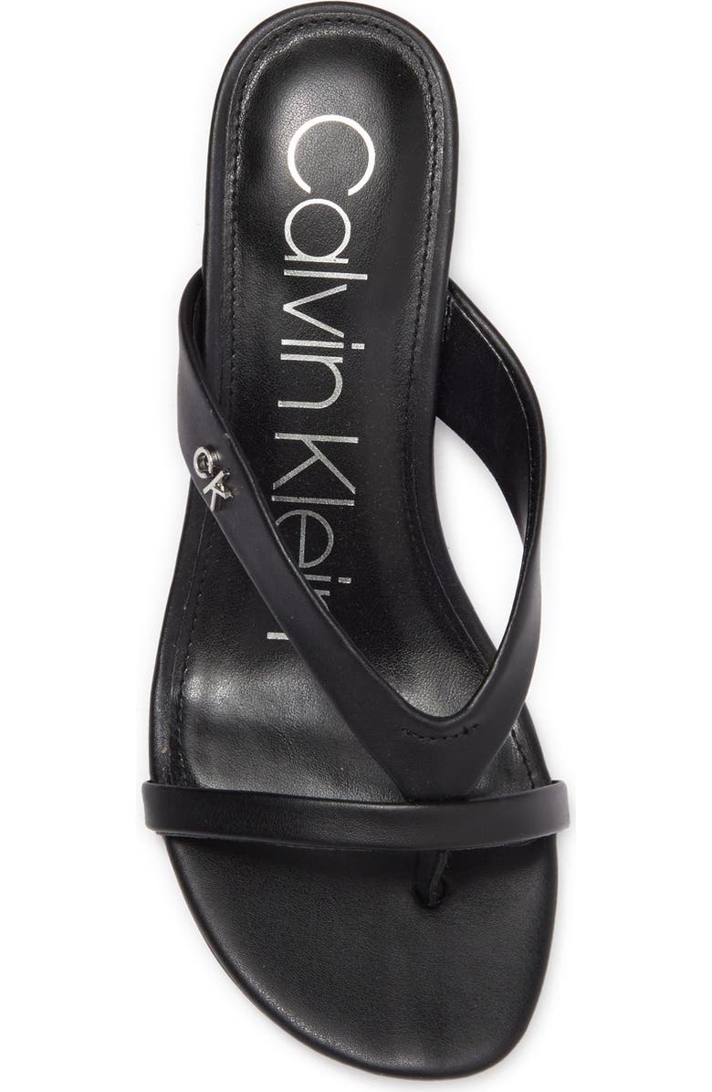 Calvin Klein Umia Thong Block Heel Sandal, Alternate, color,