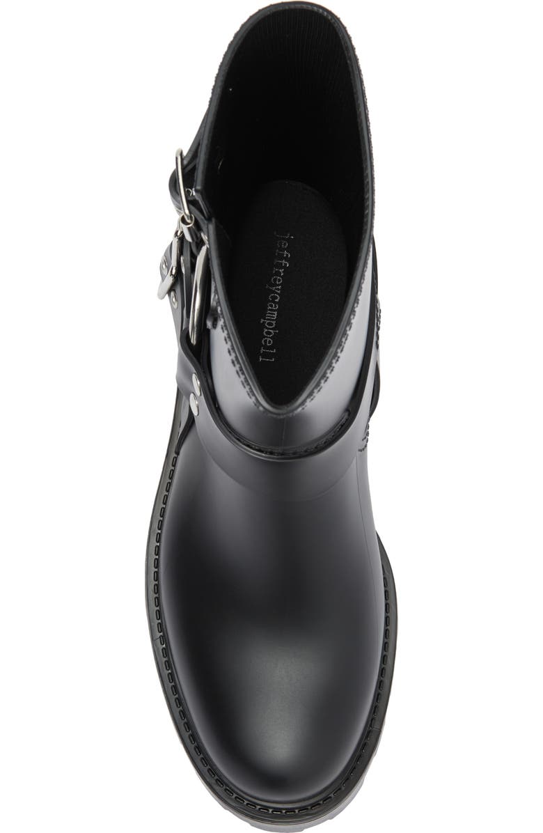 Jeffrey Campbell Dripz Moto Rain Boot, Alternate, color,