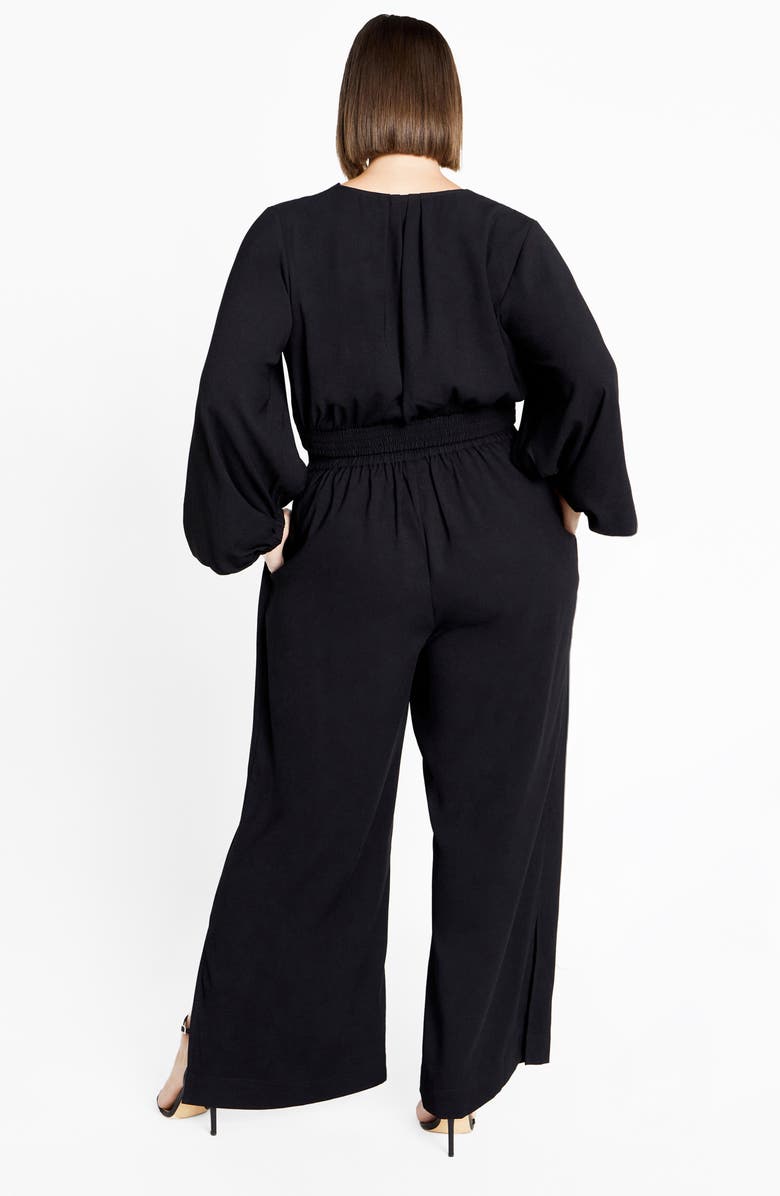 City Chic Selene Keyhole Crop Top, Alternate, color, Black