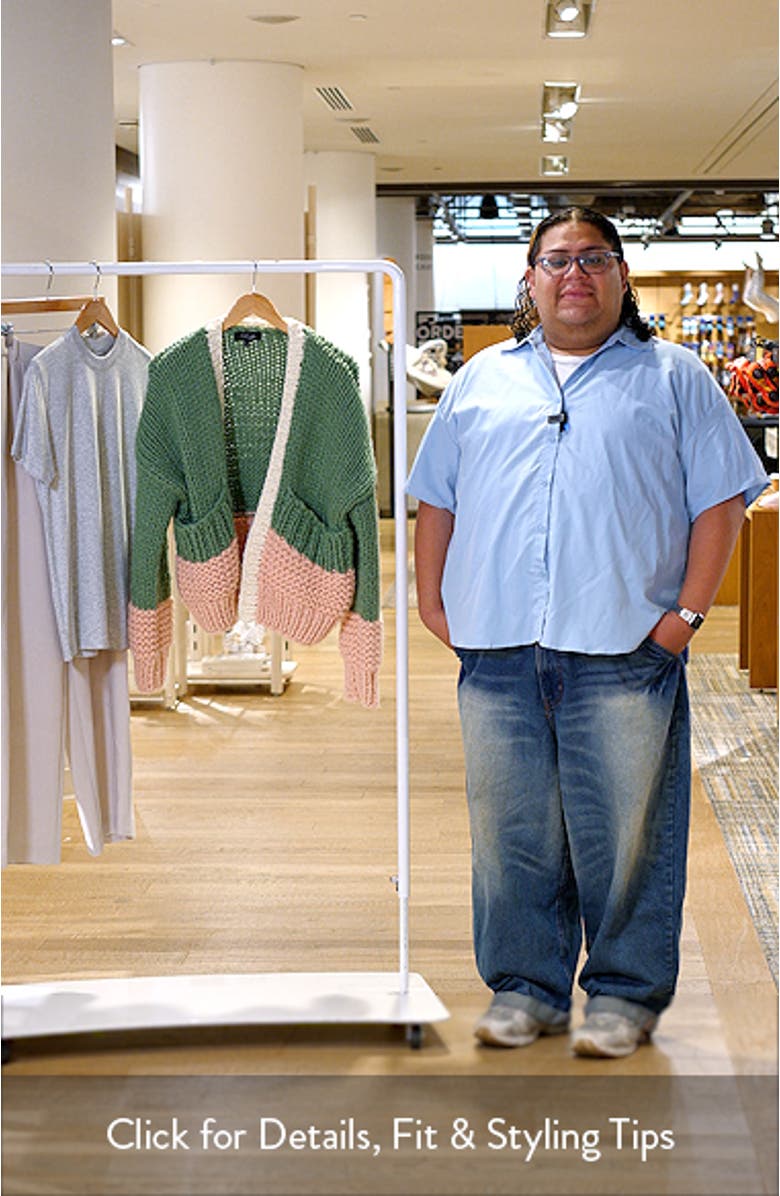 Colorblock Chunky Cardigan, sales video thumbnail