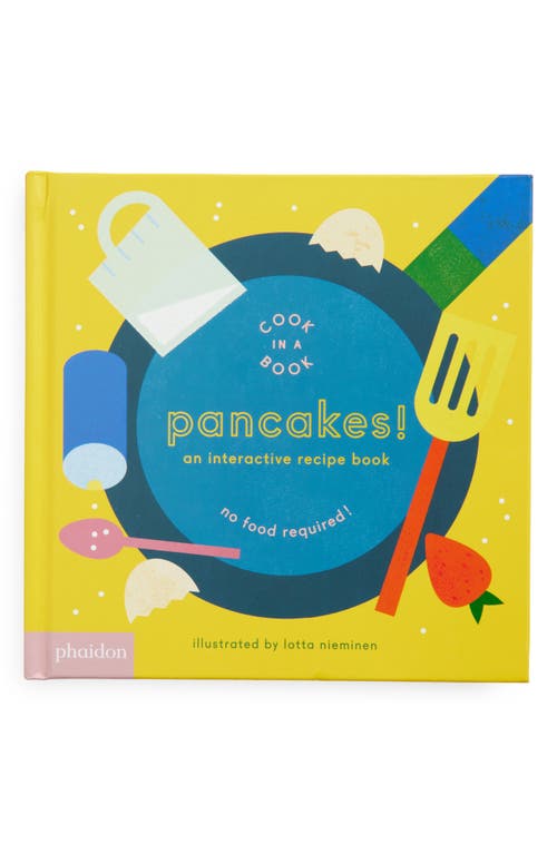 Phaidon Press 'Pancakes!: An Interactive Recipe Book' Board Book in Blue/Yellow 