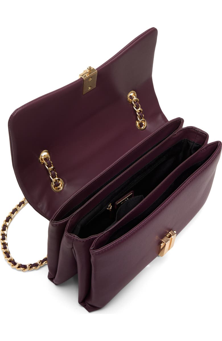 ALDO Aliciee Faux Leather Convertible Crossbody Bag, Alternate, color, Bordo