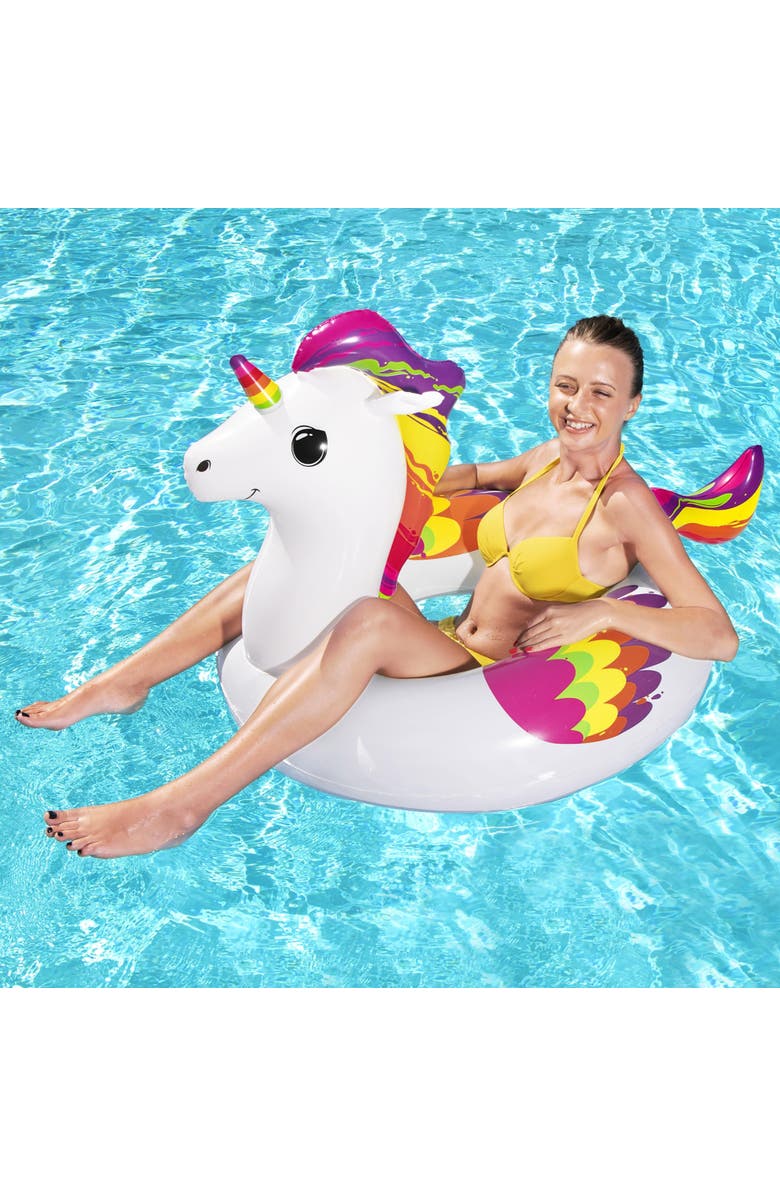 H2OGO! 100% Fantasy Unicorn Swim Tube, Alternate, color, Multicolored
