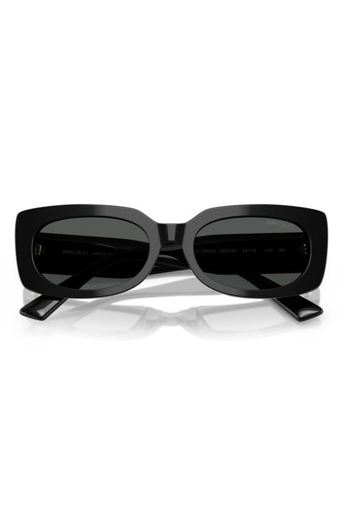 Jimmy Choo 54mm Polarized Pillow Sunglasses In Black