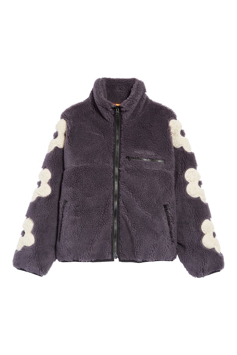 Grass High Pile Fleece Full Zip Jacket (Nordstrom Exclusive), Alternate, color, CHARCOAL