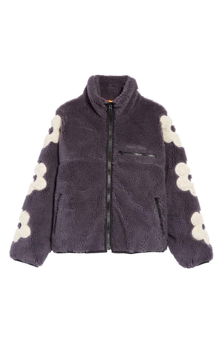 Sandy Liang Grass High Pile Fleece Full Zip Jacket, Alternate, color,