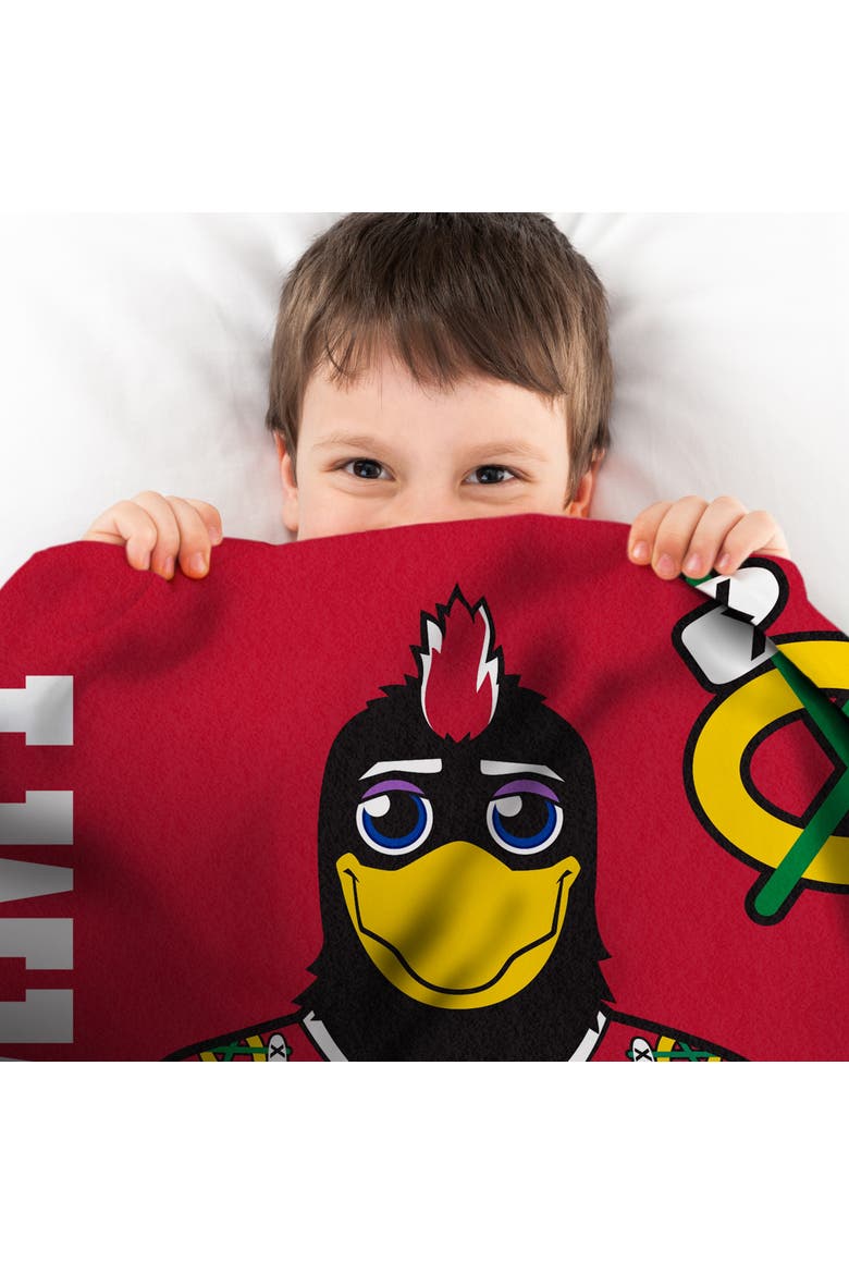 Chicago Blackhawks Tommyhawk Mascot 60" x 80" Raschel Throw Blanket, Alternate, color, None