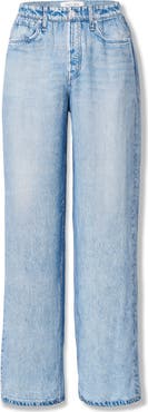 rag & bone rb Miramar Slink Trompe l'Oeil Faux Denim Wide Leg Lounge Pants