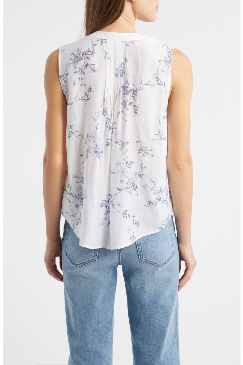 Pintuck Tank, Alternate, color, BLUE OPAL FLORAL