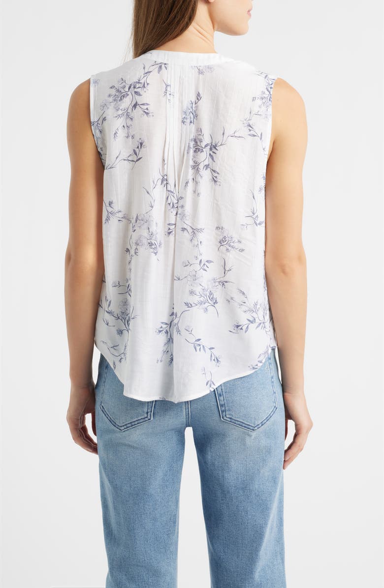 Cloth & Stone Pintuck Tank, Alternate, color, Blue Opal Floral