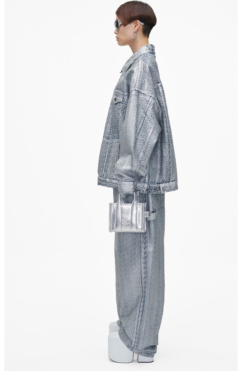 Marc Jacobs The Metallic Leather Crossbody Tote Bag, Alternate, color,