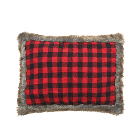 Buffalo Check Christmas Holiday Throw Pillow, 14" x 18"