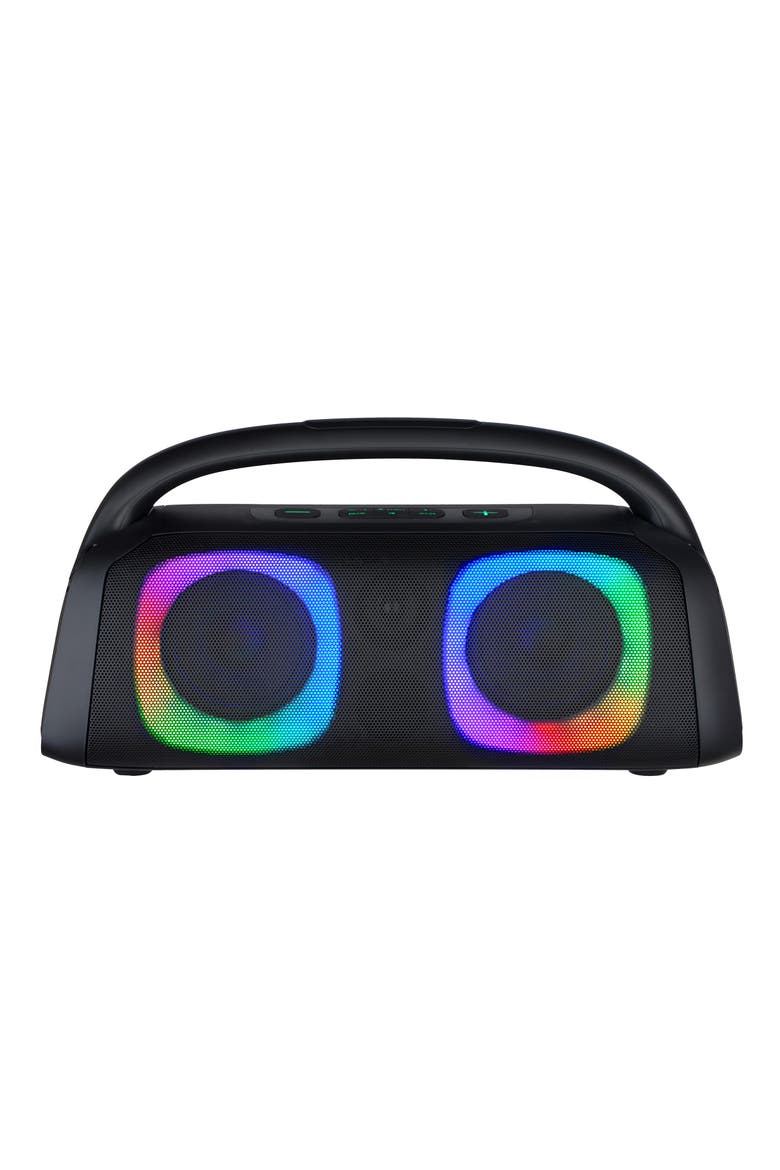 Portable Bluetooth Speaker with RGB Lights, Main, color, Black