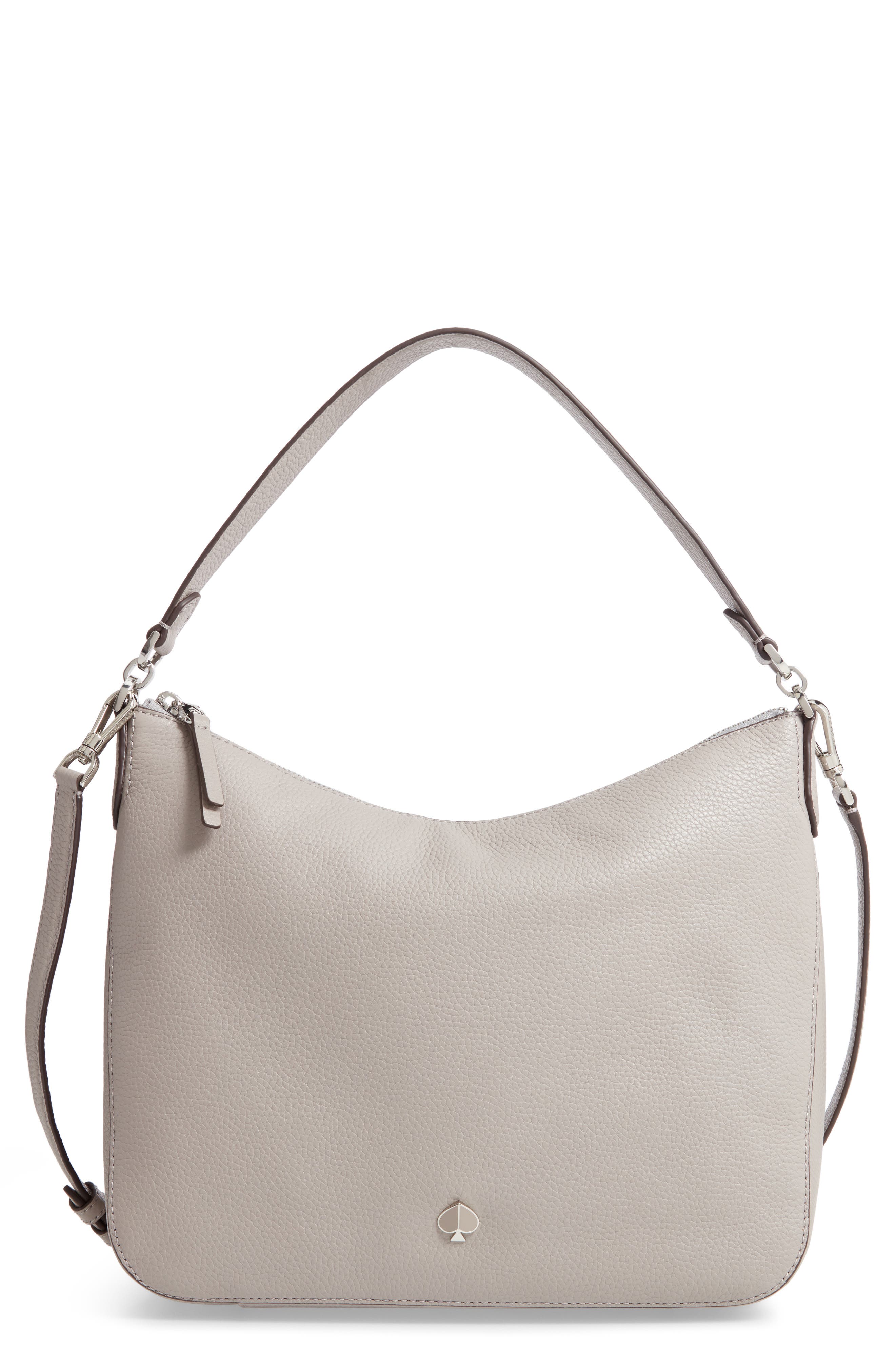 Kate Spade New York medium polly leather shoulder bag, Main, color, 