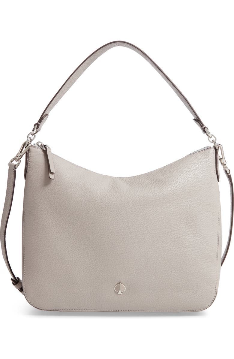 Kate Spade New York medium polly leather shoulder bag, Main, color,