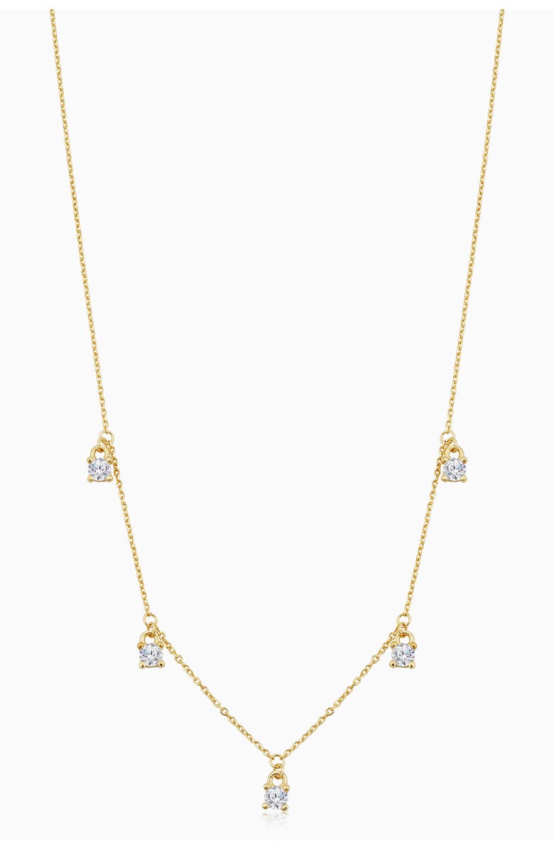 Oradina 14K Yellow Gold Seeing Sparks Hanging Necklace, Main, color, Yellow Gold