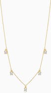 Oradina 14K Yellow Gold Seeing Sparks Hanging Necklace