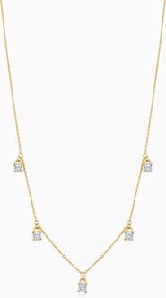 Oradina 14K Yellow Gold Seeing Sparks Hanging Necklace
