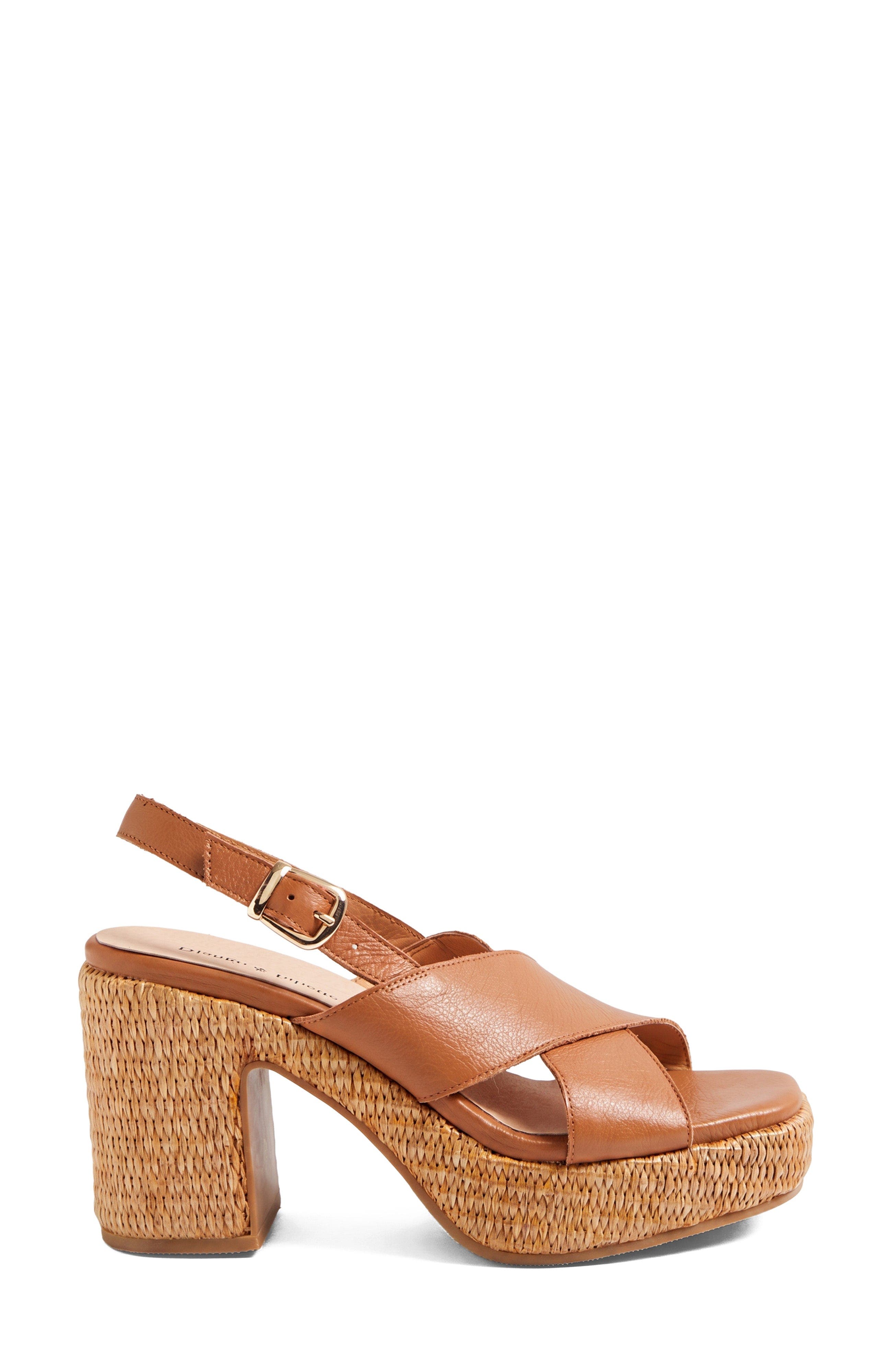 DJANGO AND JULIETTE Kloria Platform Heel, Alternate, color, Dark Tan Leather