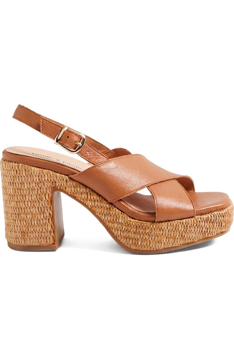 DJANGO AND JULIETTE Kloria Platform Heel, Alternate, color, Dark Tan Leather