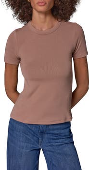 Donna Karan New York Rib Crewneck Tee