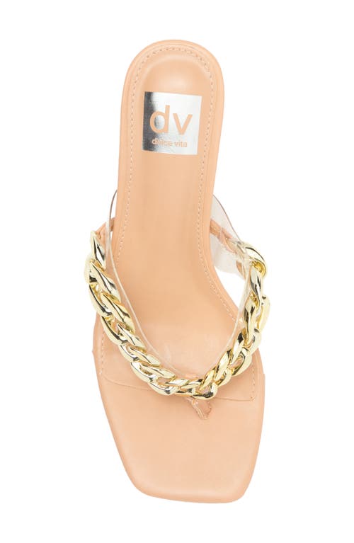 Dolce Vita Dv By  Player Chain Slide Sandal In Clear