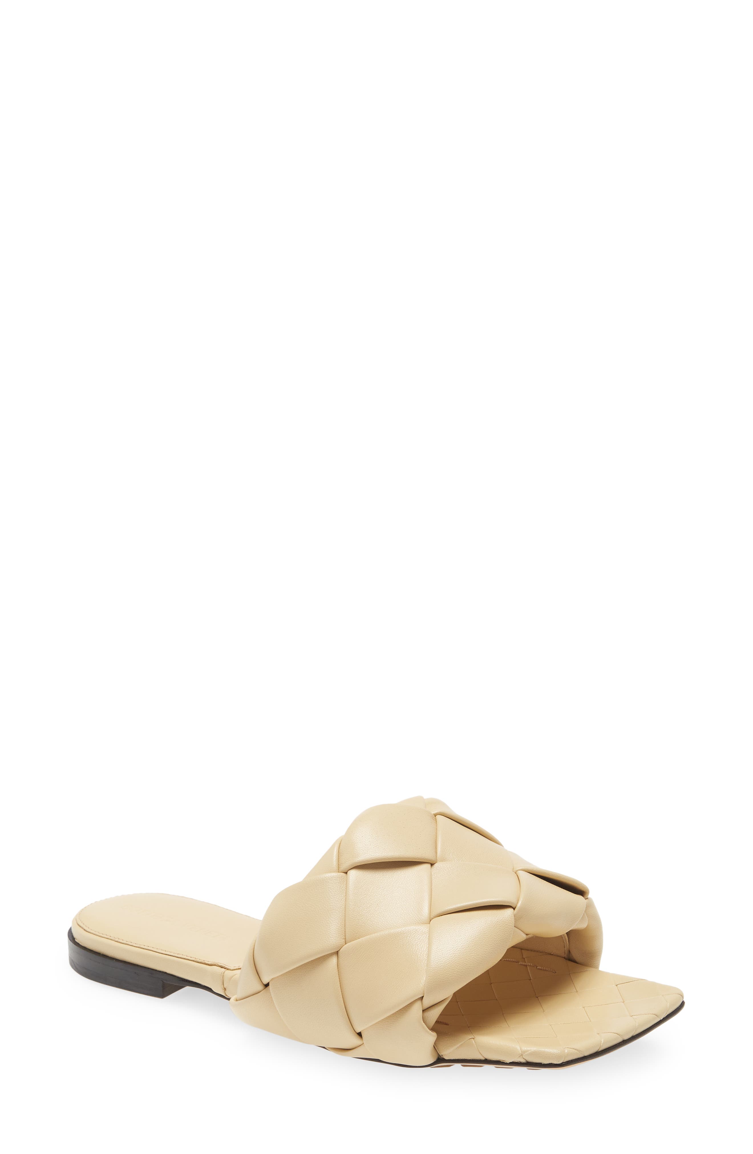 Woven Slide Sandal, Main, color, PORRIDGE