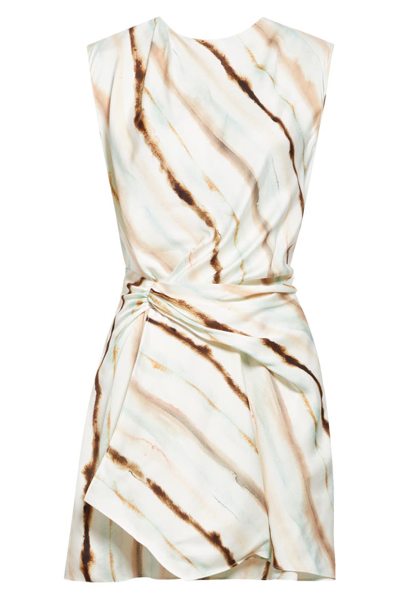 Delia Diagonal Stripe Sleeveless Dress, Alternate, color, MINT MULTI