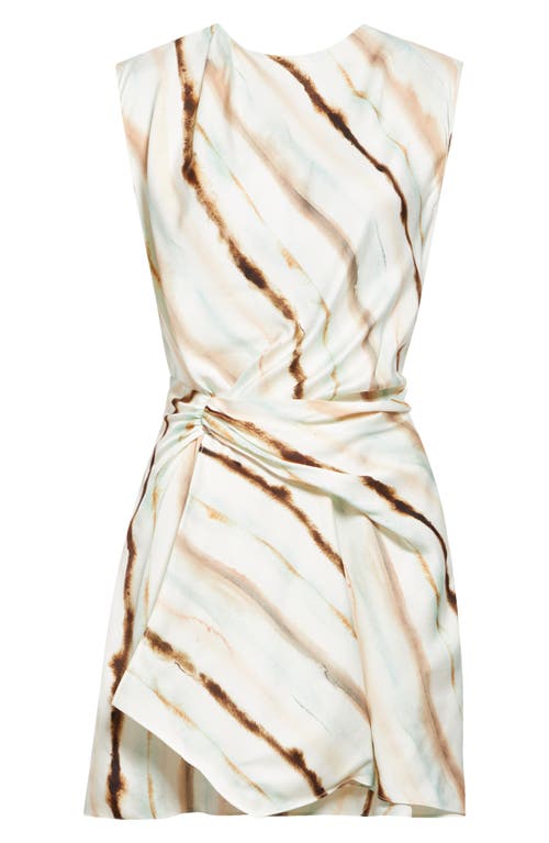 A.l.c . Delia Diagonal Stripe Sleeveless Dress In White