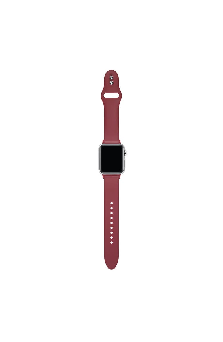Posh Tech Silicone Band for Apple Watch, Alternate, color, Cranberry Juice