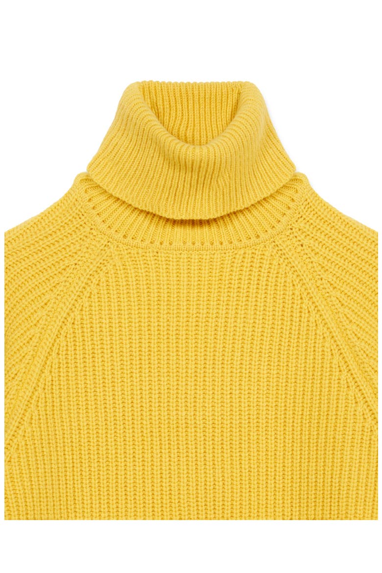 Oslo Merino Wool High Neck Sweater, Alternate, color, LEMON