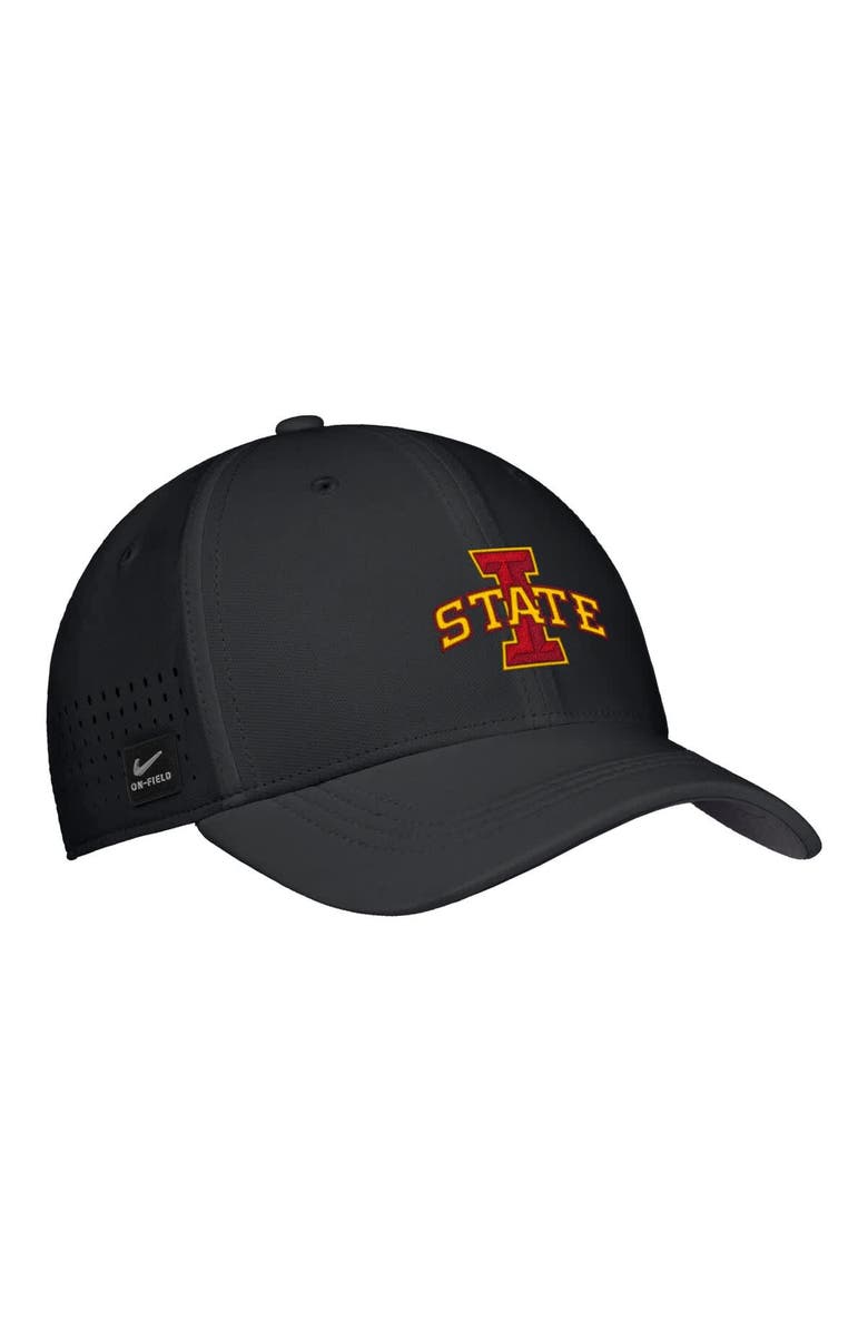 Nike Men's Nike Black Iowa State Cyclones 2025 On-Field Performance Flex Hat, Main, color,