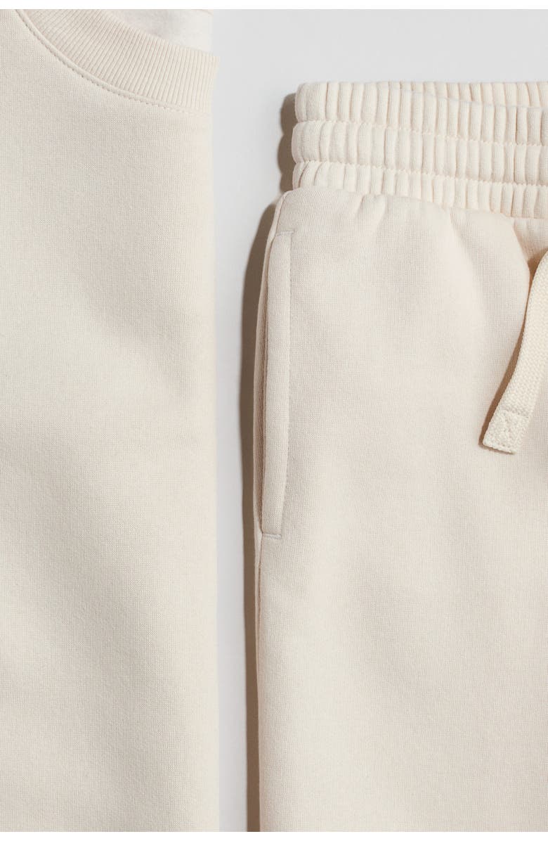 H&M 2-piece Sweatshirt Set, Alternate, color, Cream