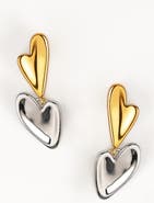 Zynnia Collective Two Tone Love Earrings