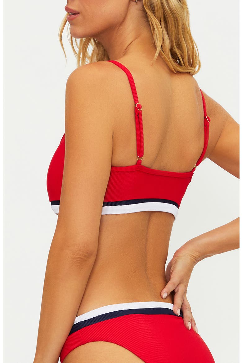 Val Rib Bikini Top, Alternate, color, CRIMSON FIREWORK COLORBLOCK