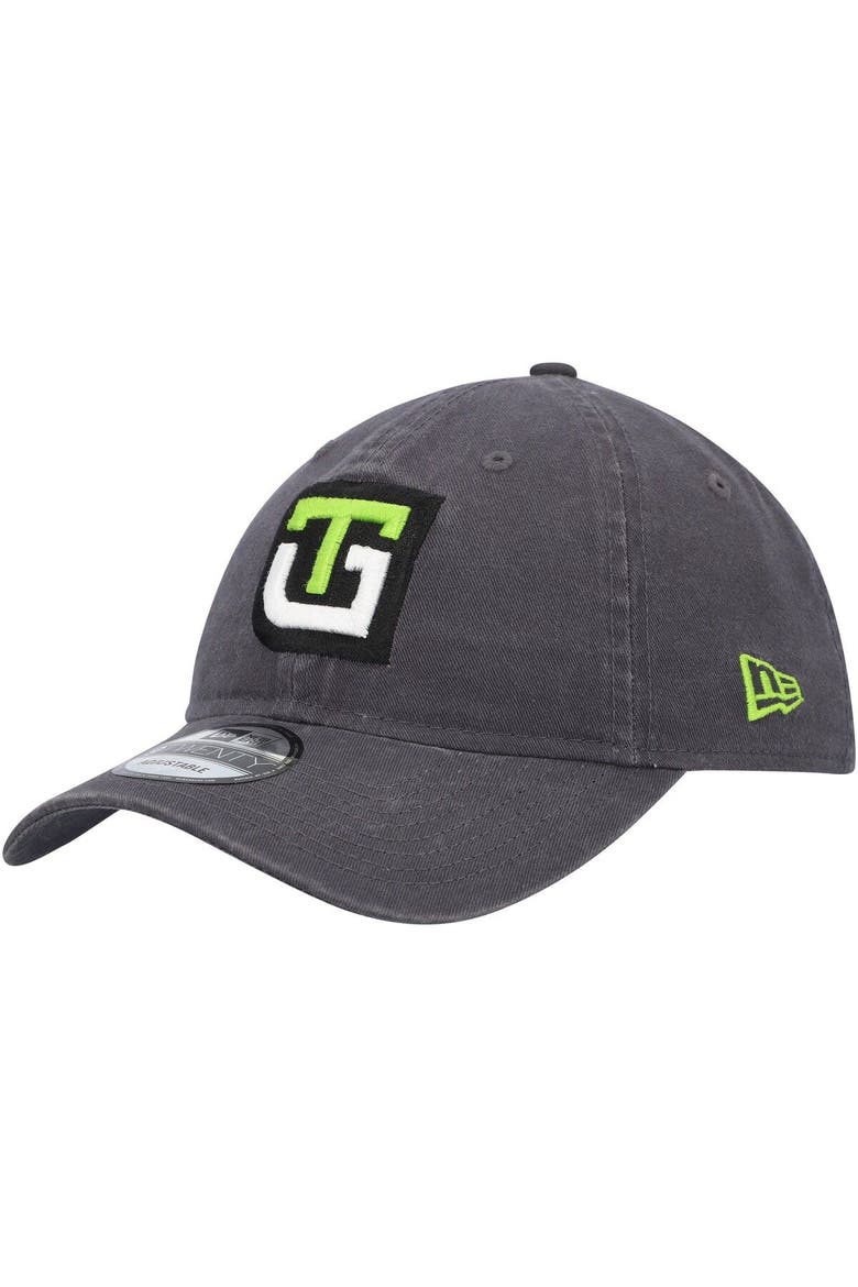 Men's New Era Graphite Ty Gibbs Enzyme Washed 9TWENTY Adjustable Hat, Main, color, Graphite