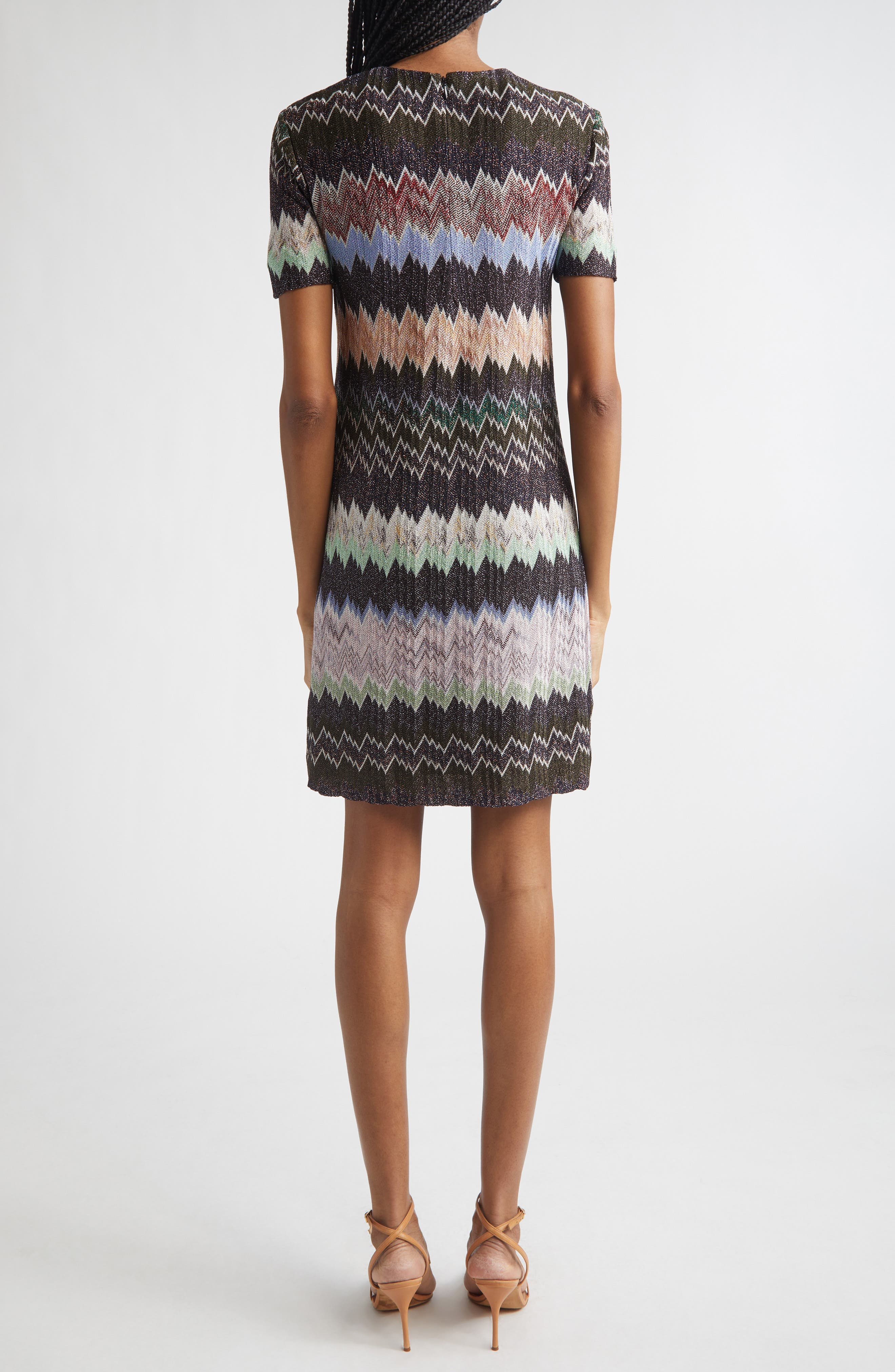 Metallic Raschel Knit Dress - image 2
