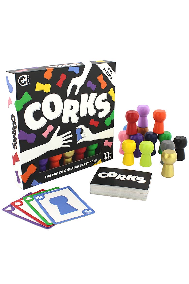 Corks, Frantic Card Swapping Set Collecting Game, Kids Ages 6+, Alternate, color, Multicolored