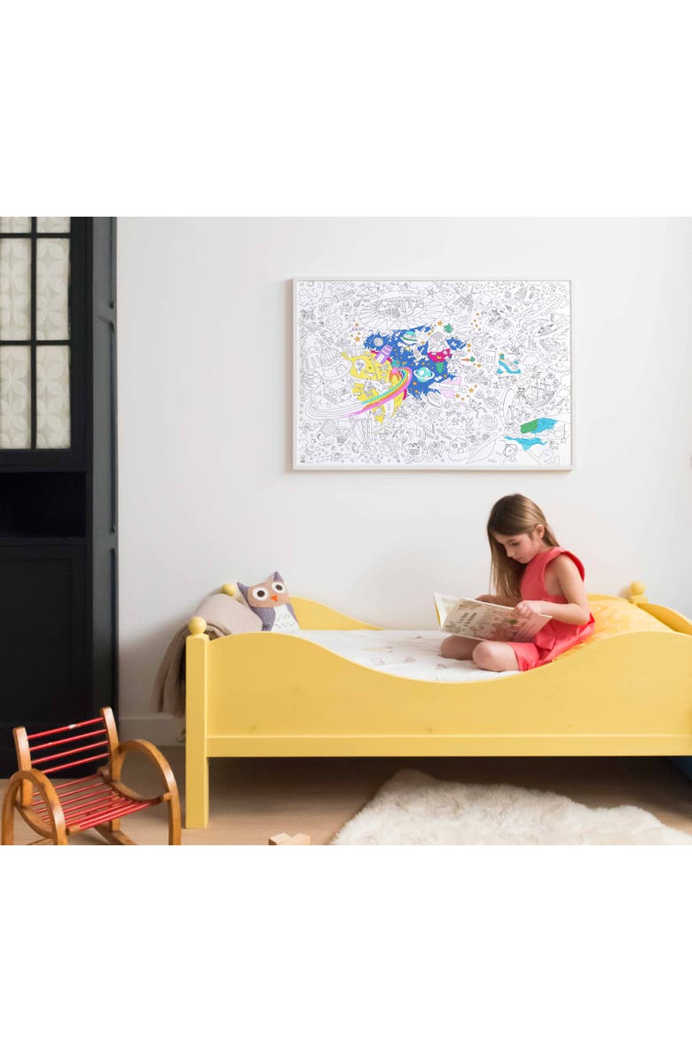 OMY giant coloring poster Cosmos, Alternate, color, Blue